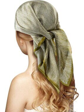 100% Silk Head Scarf for Women - 27" Satin Hair Scarf, Sleep Bandana, Gift-Ready
